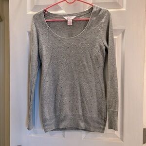 Candie’s Gray Rhinestone Sweater
